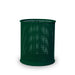 Green Wabash Valley 55 Gal. Commercial Trash Receptacle, perforated body, plastisol coated, model LR355P, 55 gallon trash can