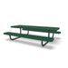 Green Wabash Valley Children's Signature Perforated Metal Portable Picnic Table in plastisol-coated steel, a kids metal picnic table