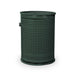 Green Wabash Valley Commercial Trash Receptacle w/ Side Opening, perforated body with a side door, plastisol coated, model LR305P, trash can with door