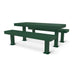 Green Wabash Valley Designer Diamond Metal Picnic Table, 6' model DS101D