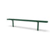 Green Wabash Valley Signature Steel Backless Bench, Diamond, 8' Inground posts, solid green, plastisol-coated steel, 96 inch bench