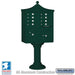 Green Salsbury USPS Decorative Mailbox Cluster Unit with 8 Doors and 2 Parcel Lockers Studio Image