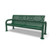 Green Wabash Valley Contemporary Ribbed Steel Bench Surface Mount Studio Image