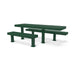 Green Wabash Valley Designer Diamond Metal Picnic Table with ADA Seat
