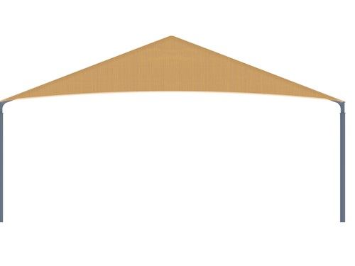 Top view of a beige USA Shade Hip on a white background
