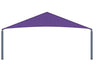 Purple USA Shade 6-Post Hip roof of a gazebo on a white background side view