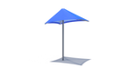 Blue USA Shade Lifeguard Umbrella on a white background