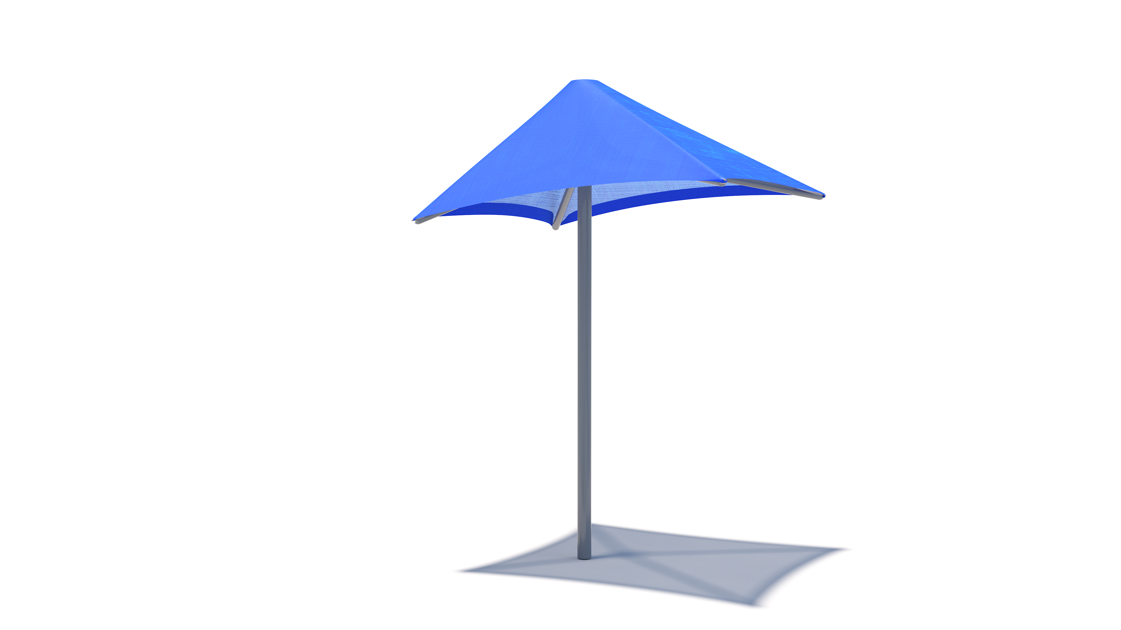 Blue USA Shade Lifeguard Umbrella on a white background