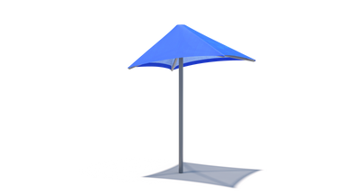 Blue USA Shade Lifeguard Umbrella on a white background