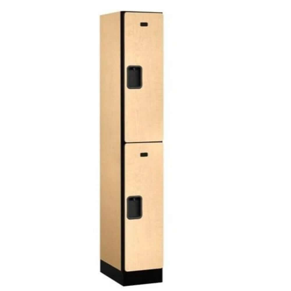 Maple Salsbury 2-Door 2 Tier Designer Wood Locker Studio Image 