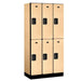 Maple Salsbury 6-Door 2 Tier Designer Wood Locker Side Panel