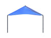 Blue USA Shade Mariner Pyramid Shade tent with black frames on a white background