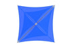 Blue USA Shade Mariner Pyramid Shade top view on a white background