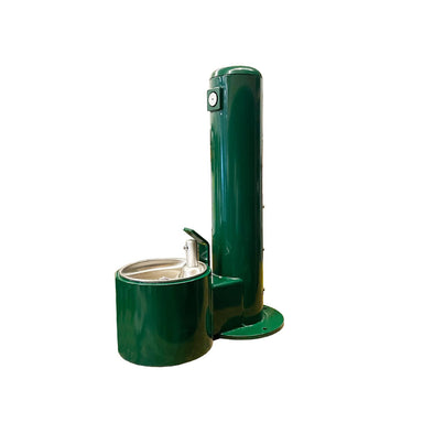 Green Outdoor Pet Drinking Fountain