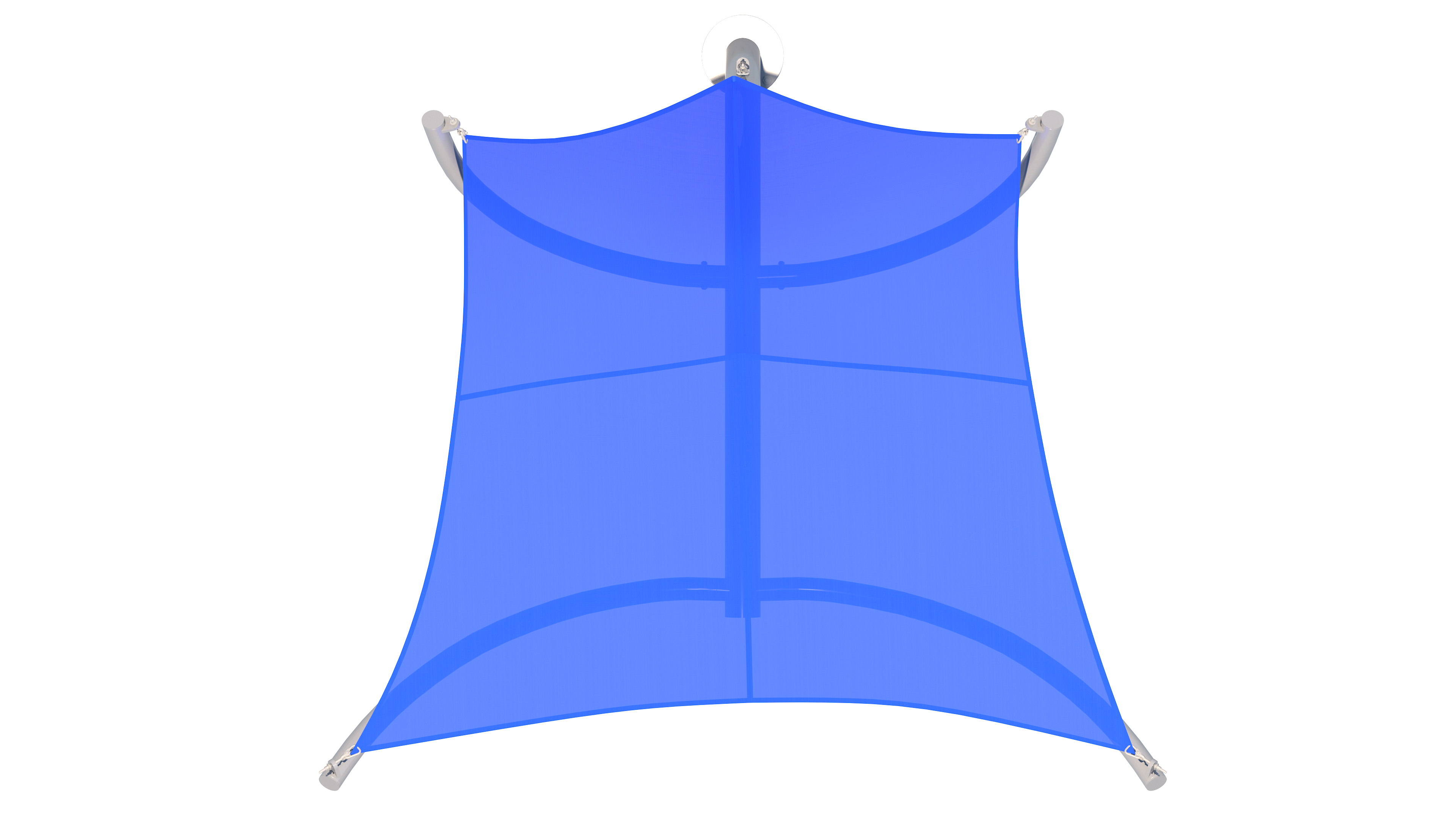 top view of blue USA Shade Pegasus Shade white background