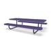 Purple Wabash Valley Children's Signature Diamond Metal Portable Picnic Table in plastisol-coated steel, a children's outdoor table with a 19 1/2 inch top