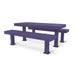 Purple Wabash Valley Designer Diamond Metal Picnic Table, 6' model DS101D