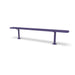Purple Wabash Valley Signature Steel Backless Bench, Diamond, 8' Surface Mount base plates, solid purple, plastisol-coated steel, 8 foot bench
