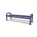 Purple Wabash Valley Contemporary Diamond Steel Backless Bench with Surface Mount Studio Image