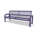 Purple Wabash Valley Contemporary Diamond Steel Bench Inground Mount Studio Image