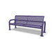 Purple Wabash Valley Contemporary Perforated Steel Bench Surface Mount Studio Image