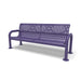 Purple Wabash Valley Contemporary Ribbed Steel Bench Surface Mount Studio Image