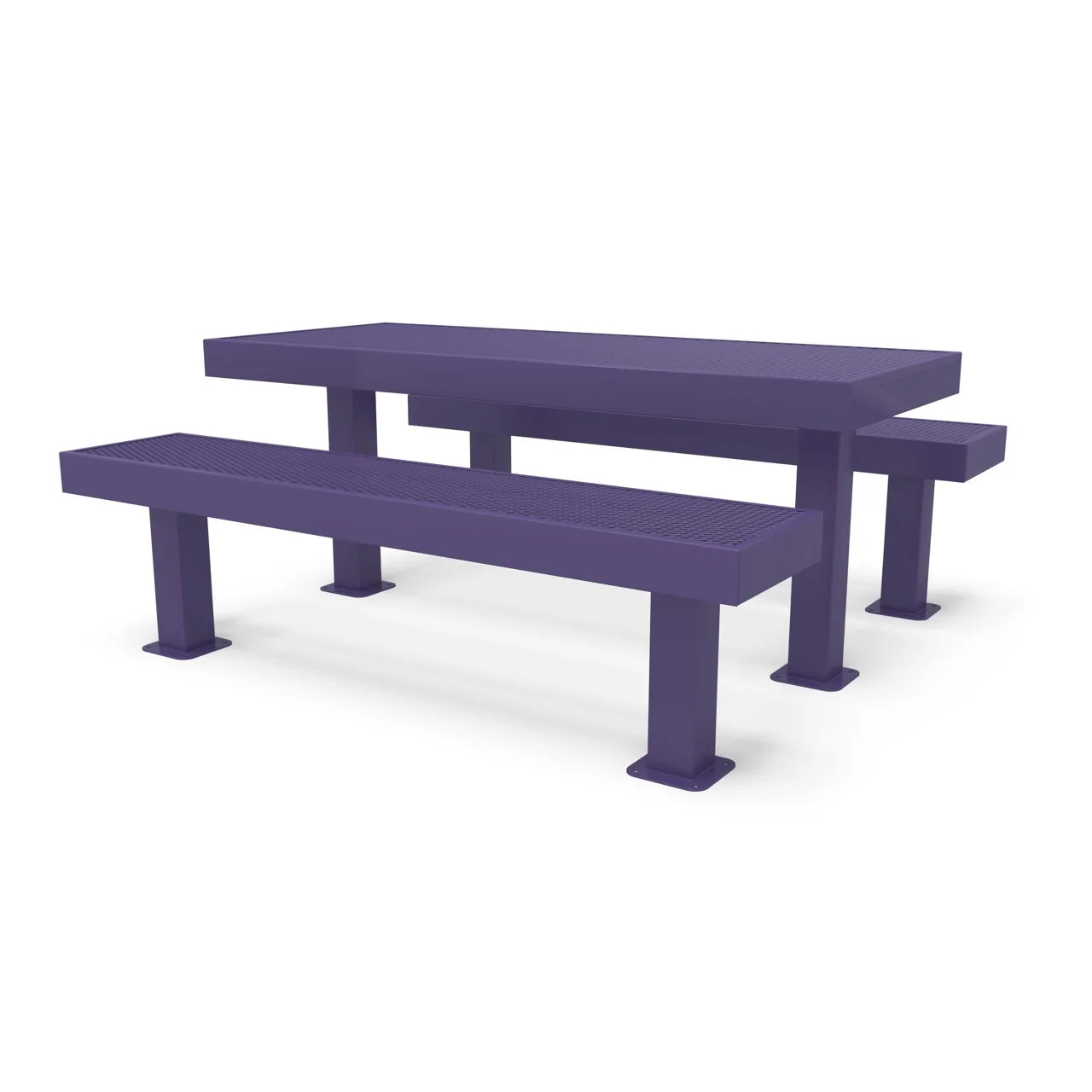 Purple Wabash Valley Designer Diamond Metal Picnic Table