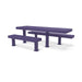 Purple Wabash Valley Designer Diamond Metal Picnic Table with ADA Seat