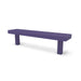 Purple Wabash Valley Designer Diamond Steel Backless Bench With Inground Mount