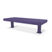 Purple Wabash Valley Designer Diamond Steel Backless Bench With Surface Mount Double Wide