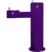 Purple Willoughby Free-standing Double Drinking Fountain Front Access, Adult Height, No Dog Bowl Options Studio Image