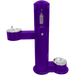Purple Willoughby Stainless Side Approach Bottle Filler Drinking Fountain with pet bowl Studio Image
