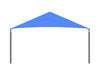 Blue USA Shade Pyramid Shade tent on a white background Side View