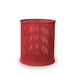 Red Wabash Valley 55 Gal. Commercial Trash Receptacle, perforated body, plastisol coated, model LR355P, in ground trash can