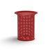 Red Wabash Valley Flared Commercial Trash Receptacle, Perforated, plastisol coated steel with a flared top, model FR400P, beach trash can