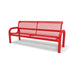Red Wabash Valley Contemporary Diamond Steel Bench Inground Mount Studio Image