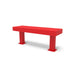Red Wabash Valley Designer Traditional Steel Backless Bench With Surface Mount