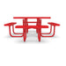 Red Wabash Valley Signature Square Diamond Metal Portable Picnic Table