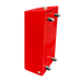 Red Willoughby Stainless Wall Mounted Hand Sanitizer Dispenser Rear Studio Image