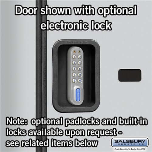 Salsbury 12-Door 4 Tier Designer Wood Locker Optional Electronic Lock Image