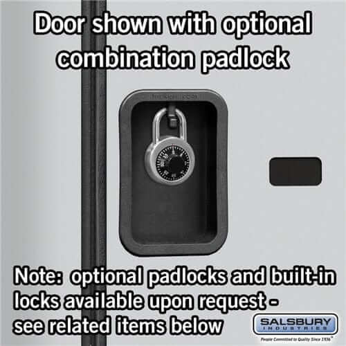 Salsbury 12-Door 4 Tier Designer Wood Locker Optional Padlock Image
