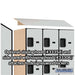 Salsbury 12-Door 4 Tier Designer Wood Locker with Sloped Hood and Side Panel Example Image