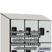 Salsbury 12-Door 4 Tier Designer Wood Locker with Sloped Hood and Side Panel Installed Image