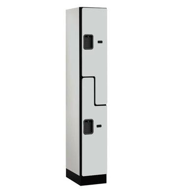 Salsbury 2-Door 2 Tier Designer Wood Locker 'S' Style Studio Image