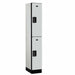 Gray Salsbury 2-Door 2 Tier Designer Wood Locker Studio Image 