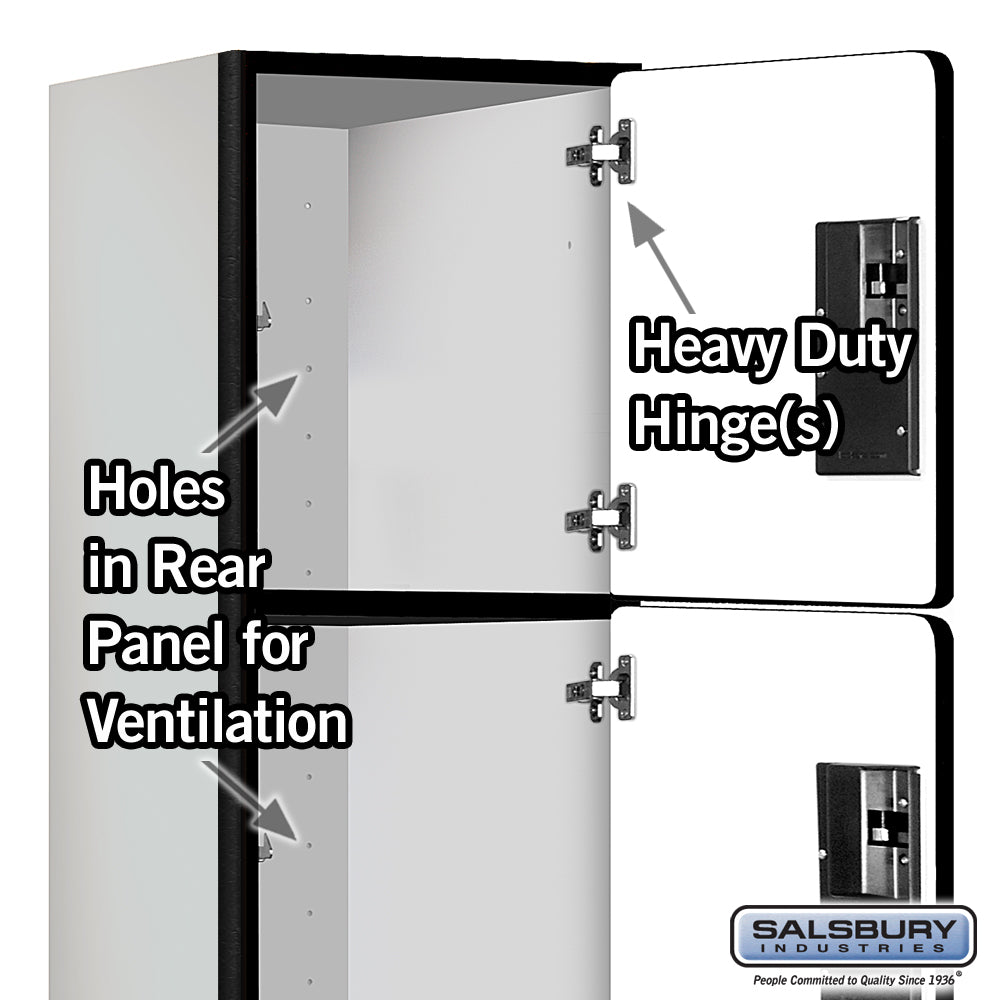 Salsbury 4 Tier 4-Door Designer Wood Locker Features Image 