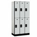 Gray Salsbury 6-Door 2 Tier Designer Wood Locker Studio Image 
