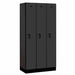 Salsbury Black 3-Door Single Tier Designer Wood Locker 