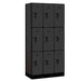 Salsbury Black 3 Tier 9-Door Designer Wood Locker