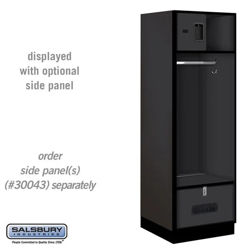 Black Salsbury Designer Wooden Open Gear Locker Studio Image
